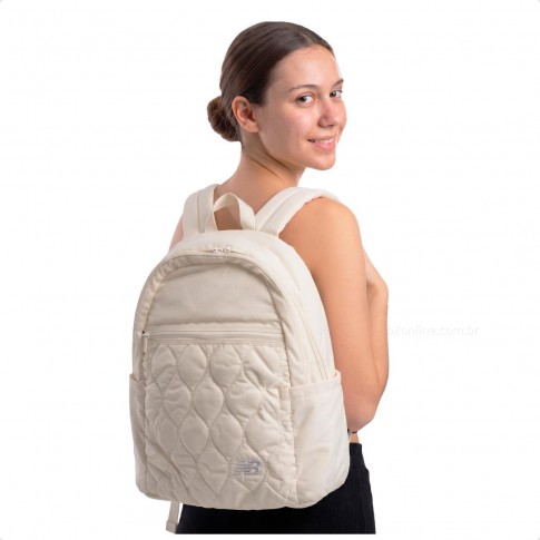 Mochila New Balance Yoga Lifestyle Unissex Bege
