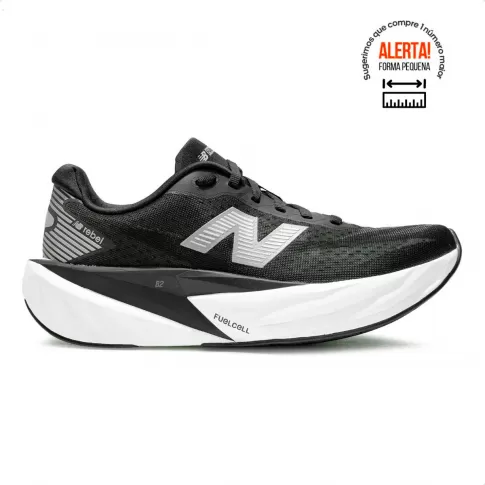 Tenis New Balance Fuelcell Rebel V5 Feminino Preto / Branco