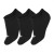 Kit de 3 Pares de Meias New Balance Invisível Masculino Preto