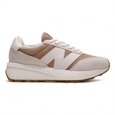 Tênis New Balance 370v1 Unissex Bege / Marrom Claro