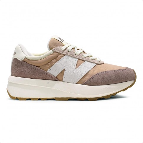 Tênis New Balance 370v1 Unissex Marrom / Bege