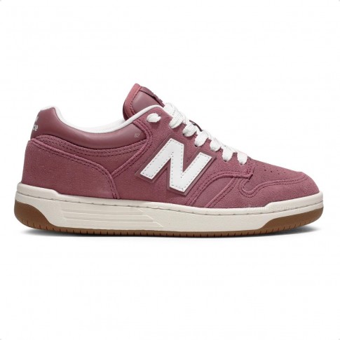 Tênis New Balance 480 Low Unissex Bordô / Branco