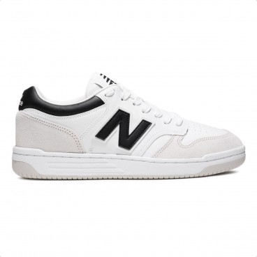 Tênis New Balance 480 Low Unissex Branco / Preto