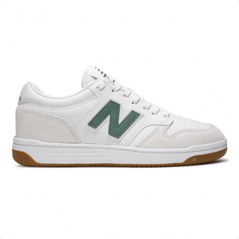 Tênis New Balance 480 Low Unissex Branco / Verde