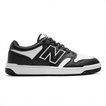 Tênis New Balance 480 Low Unissex Preto / Branco