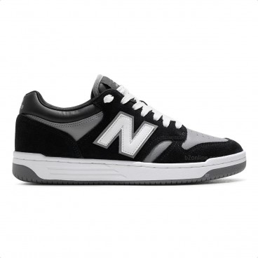 Tênis New Balance 480 Low Unissex Preto / Cinza