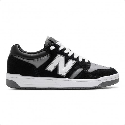 Tênis New Balance 480 Low Unissex Preto / Cinza