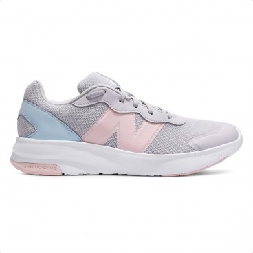 Tênis New Balance 578 Juvenil Cinza / Rosa Claro