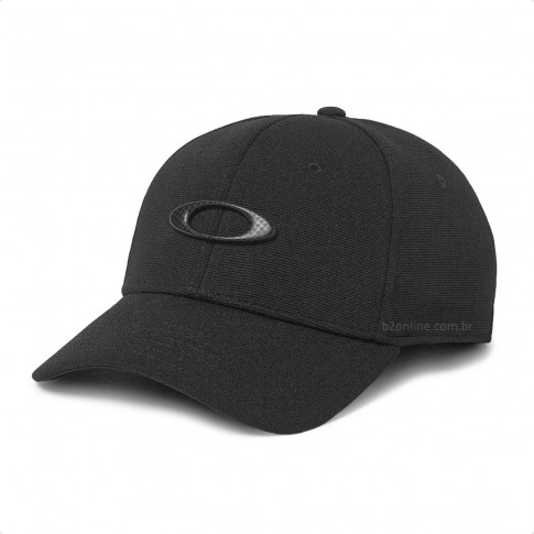 Boné Oakley Tincan Masculino Preto / Preto