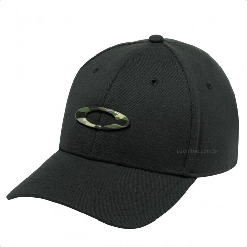 Boné Oakley Tincan Masculino Preto / Verde