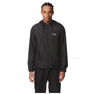 Jaqueta Oakley Windbreaker II Masculina Preto / Preto