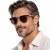 Óculos de Sol Oakley HSTN Tungstênio Unissex Marrom / Marrom