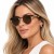 Óculos de Sol Oakley HSTN Tungstênio Unissex Marrom / Marrom