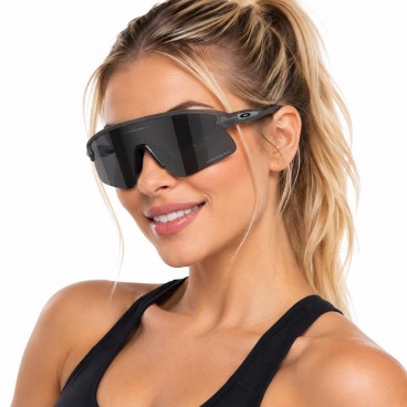 Óculos de Sol Oakley Stunt Devil Unissex Preto / Preto