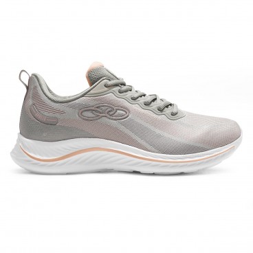 Tênis Olympikus Apolis Feminino Cinza / Rosa Claro