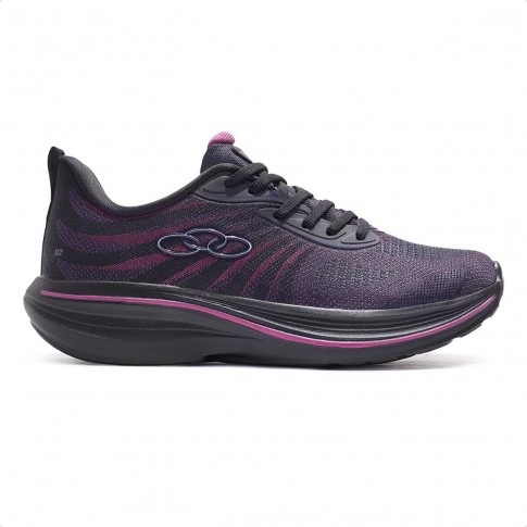 Tênis Olympikus Bruma Feminino Preto / Rosa