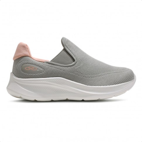 Tênis Olympikus Flutua 2 Feminino Cinza / Rosa Claro