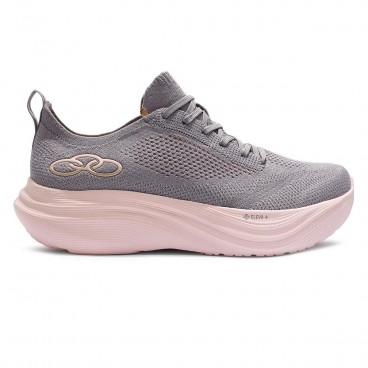 Tênis Olympikus Pluma Feminino Cinza / Rosa Claro