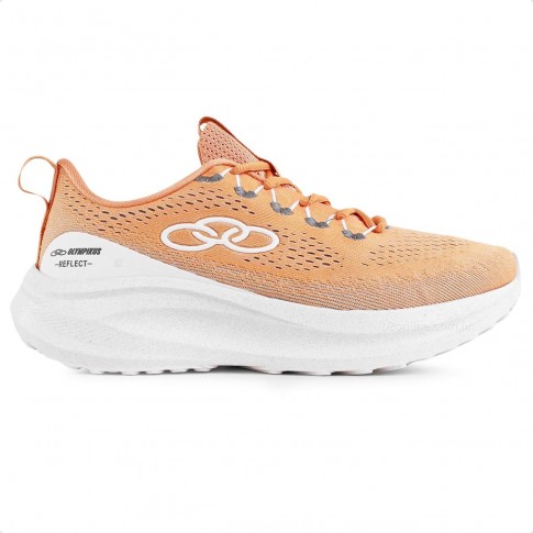 Tênis Olympikus Reflect Feminino Laranja / Branco