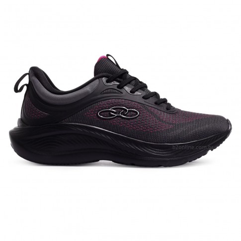 Tênis Olympikus Vibe Feminino Preto / Rosa