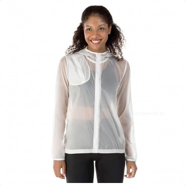 Jaqueta Olympikus Corta Vento Corre Feminina Branco
