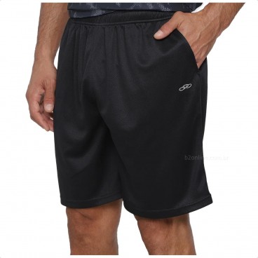 Bermuda Olympikus Basic Mesh Masculina Preto