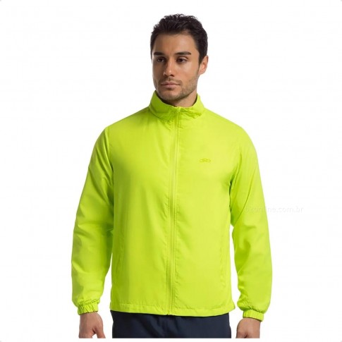 Jaqueta Olympikus Quebra Vento Essential Masculina Verde Neon