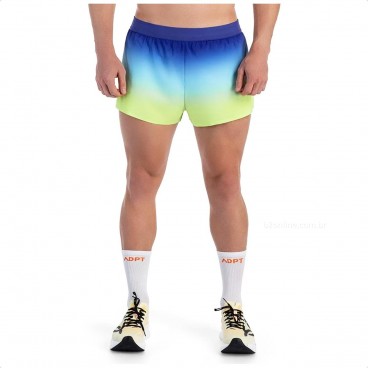 Shorts Olympikus Corre 2 Masculino Marinho / Verde