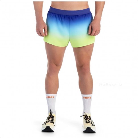 Shorts Olympikus Corre 2 Masculino Marinho / Verde