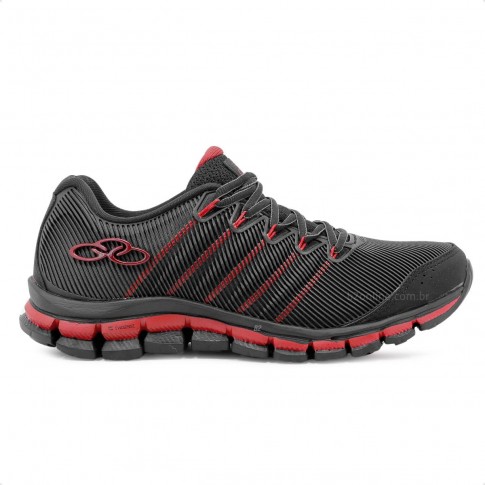 Tenis Olympikus Dynamic Masculino Preto / Vermelho