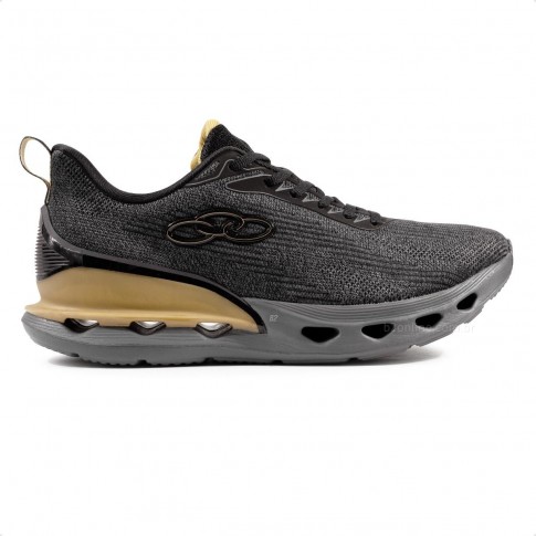 Tênis Olympikus Quartzo Masculino Preto / Dourado