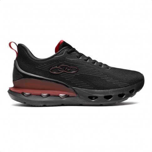 Tênis Olympikus Quartzo Masculino Preto / Vermelho