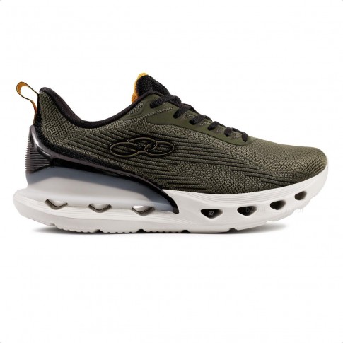 Tênis Olympikus Quartzo Masculino Verde Musgo / Preto