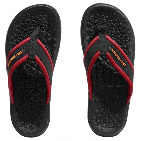 Chinelo Olympikus 921 Plus Preto / Vermelho