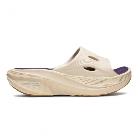 Chinelo Olympikus Pós Corre Unissex Bege / Roxo