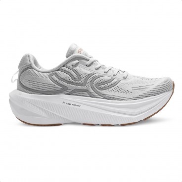 Tênis Olympikus Corre Max 2 Cinza Claro / Branco