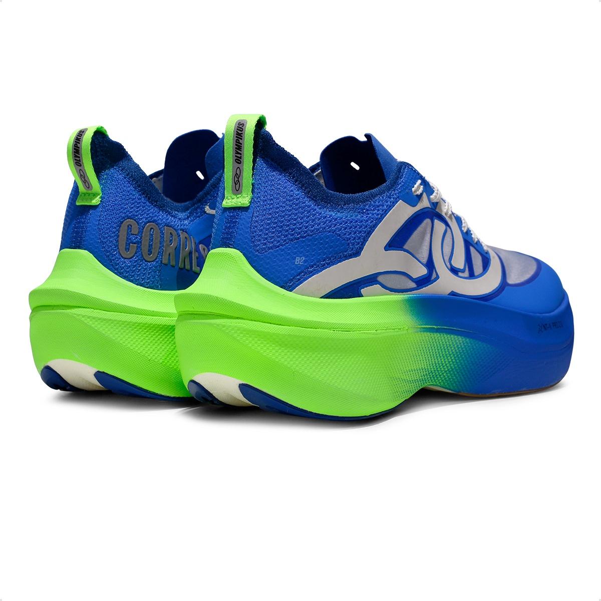 Tênis Olympikus Corre Supra 2 Unissex Azul / Verde
