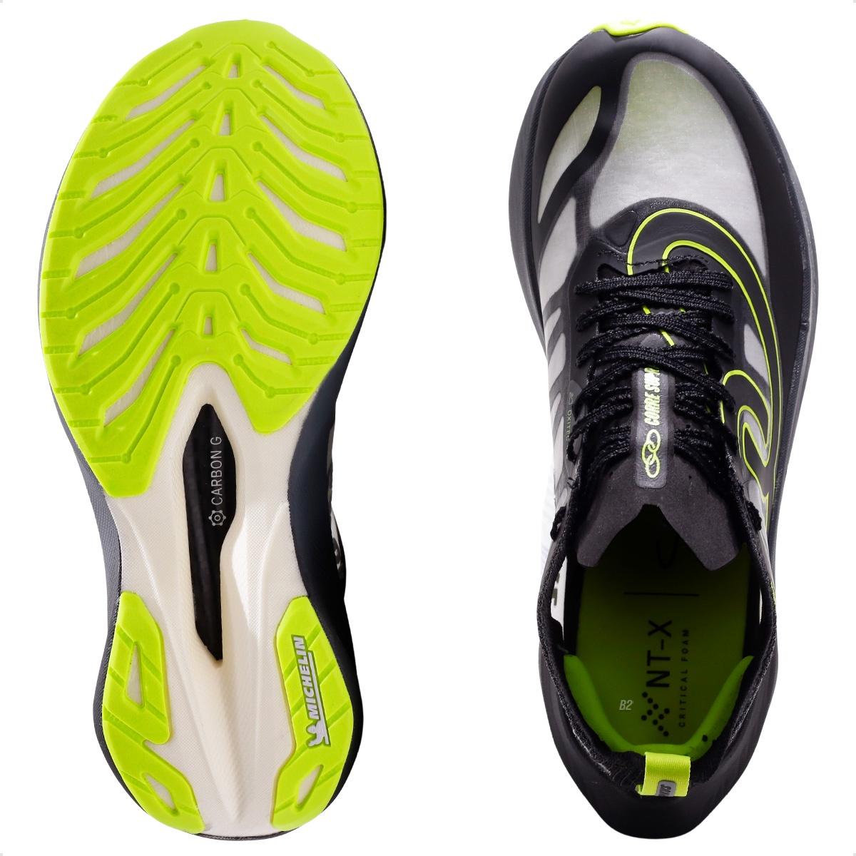 Tênis Olympikus Corre Supra 2 Unissex Preto / Verde Neon