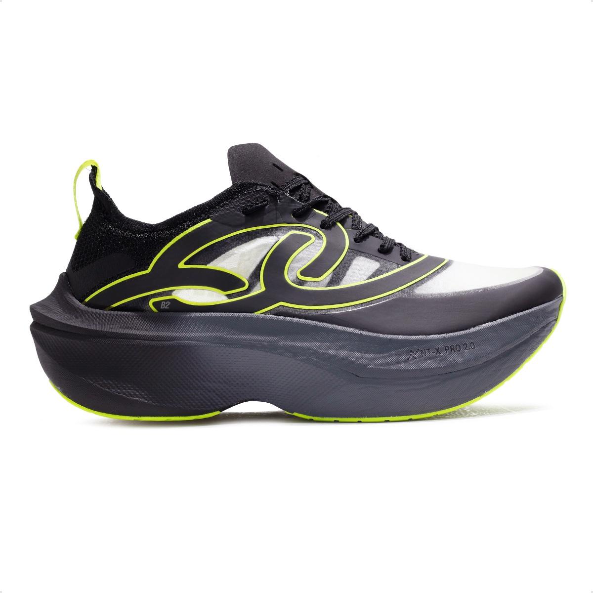 Tênis Olympikus Corre Supra 2 Unissex Preto / Verde Neon