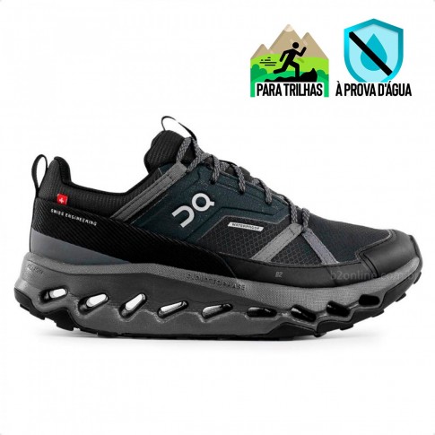 Tenis On Running Cloudhorizon Waterproof Feminino Preto / Grafite