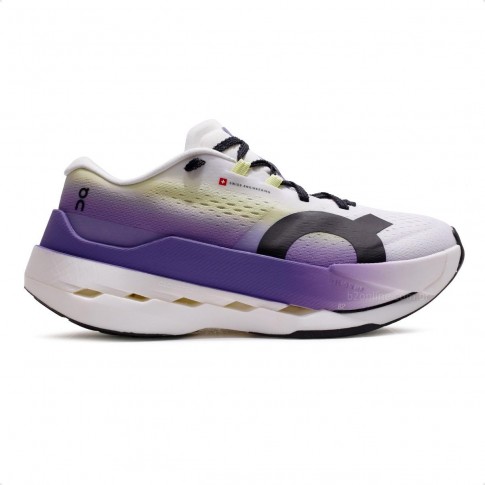 Tênis On Running Cloudboom Max Feminino Branco / Roxo