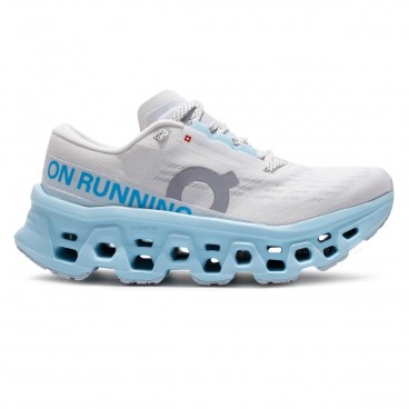 Tênis On Running Cloudmonster 3 Feminino Branco / Azul