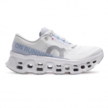 Tênis On Running Cloudmonster 3 Feminino Branco / Cinza