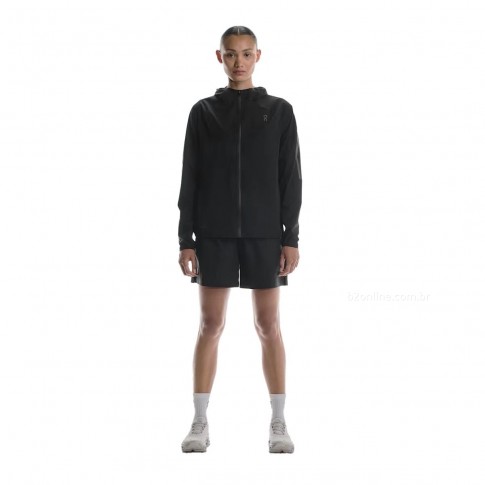 Jaqueta On Running Performance Jacket Waterproof Feminina Preto