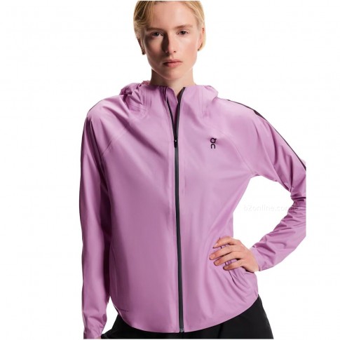 Jaqueta On Running Performance Jacket Waterproof Feminina Rosa