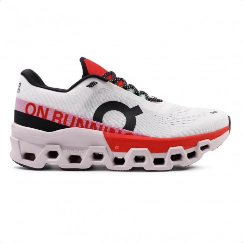 Tenis On Running Cloudmonster 2 Masculino Cinza / Vermelho