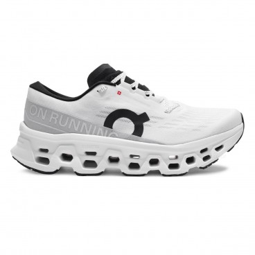 Tênis On Running Cloudmonster 3 Masculino Branco / Preto