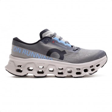 Tênis On Running Cloudmonster 3 Masculino Cinza / Cinza