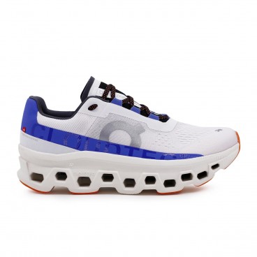 Tênis On Running Cloudmonster Branco e Azul