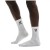Kit 3 pares de Meias On Running Logo High Branco / Branco